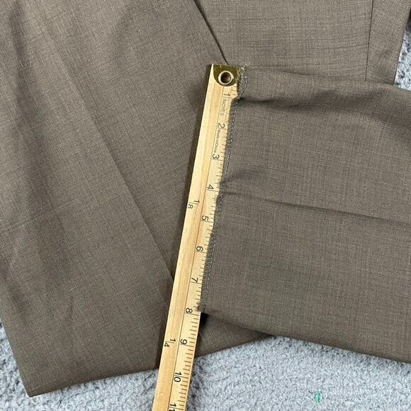 JOS A. BANK Traveler Tailored Fit Men's 46RX37 Brown 100% Wool Dress Trousers - Picture 5 of 11